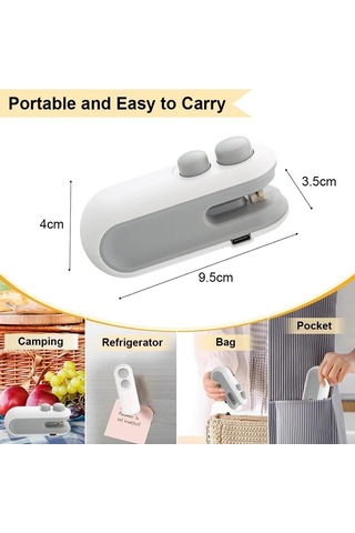 Mavi Mini Isı Torbası Kapatma Makinesi Paket Kapatma Çantaları Plastik Gıda Kapatıcı Klip Çanta El Kapatıcı Gıda Ambalajı Isıyla Kapatıcı