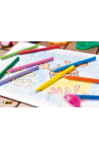 Bic 12 Renk Silinebilir Mum Pastel Boya