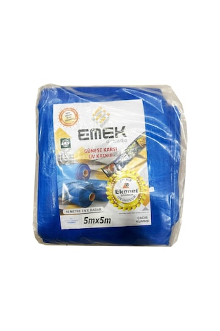 Emek Çadır Kumaşı Branda Tente Uv Güneşlik Gölgelik Koruma Yağmur Su Geçirmez - 5x5 Metre - 10 Paket