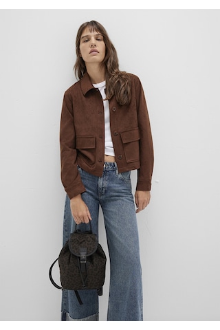 Mavi - Leopar Desenli Sırt Çantası 1913383-71595 Kahverengi