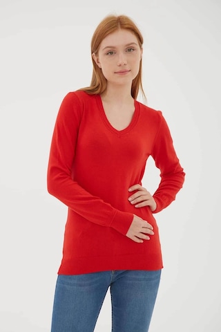 Fashion Friends Kadın Kazak Kırmızı 24k0778k1 25ke21000001 E2117 Kırmızı