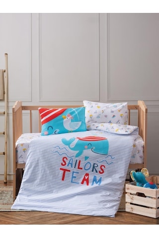 Cotton Box Bebek Nevresim Takımı Sailor Mavi