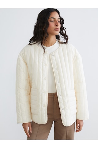 Lcw Modest Sarı Bisiklet Yaka Oversize Kadın Ceket