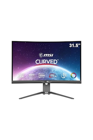 MSI Mag 325CQRF-QD 31.5" 1 MS 2K Curved 170 Hz Oyuncu Monitörü Teşhir