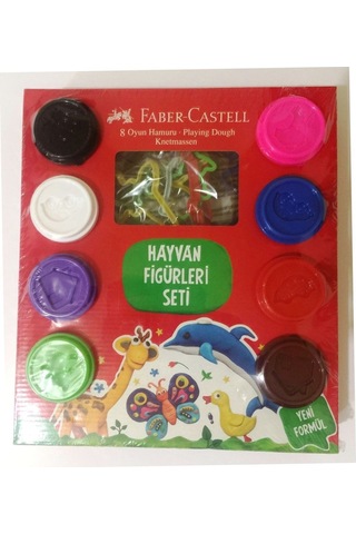 Faber Castell Hayvan Figürleri Oyun Hamuru Şekilleri 8x50