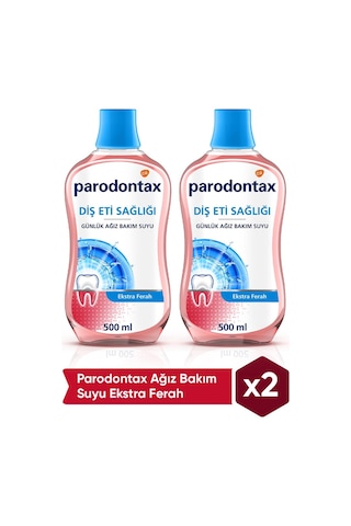 Parodontax Ağız Bakım Suyu Ekstra Ferah 2 x 500 ML