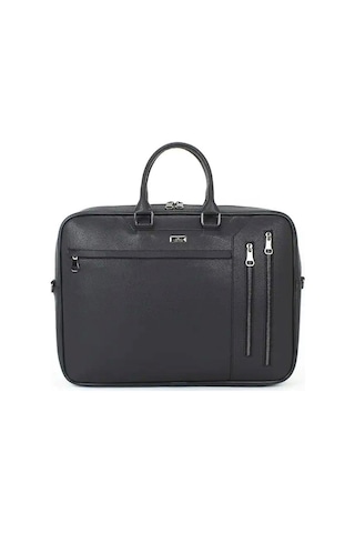Case Club 2208-5 Laptop Evrak Çantası Büyük Boy 17.3 İnç El Omuz Çantası Siyah
