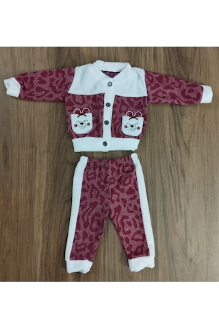 Egişbaby Kız Bebek Baskılı İkili Takım Çok Renkli