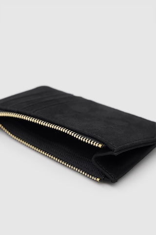 Shule Bags Lume Süet Kadın Kartlık Siyah