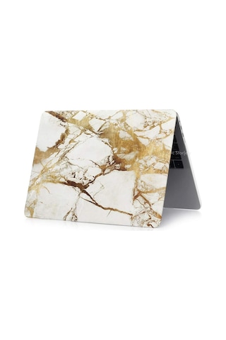 Apple Uyumlu MacBook Pro Kılıf Hardcase Touch Bar A1707 A1990 İle Koruyucu Kılıf Mermer