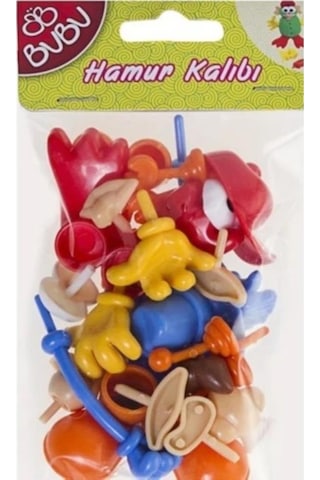 Bubu Oyun Hamuru Aksesuarı Vücut Parçaları 26 Parça 5 Paket Çok Renkli