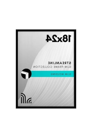 18x24 Cm Pleksiglaslı Siyah Poster Çerçevesi, İnce Kenarlık