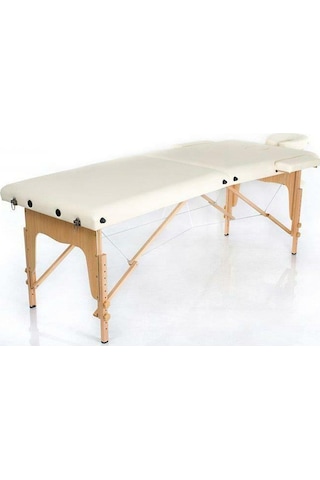 Medikalbirlik Ahşap 2 Parça Katlanabiir Masaj Masası Krem Vmaxi0094