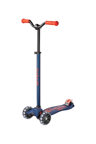 Micro Maxi Deluxe Pro Led 3 Tekerli Işıklı Çocuk Scooter Navy Red
