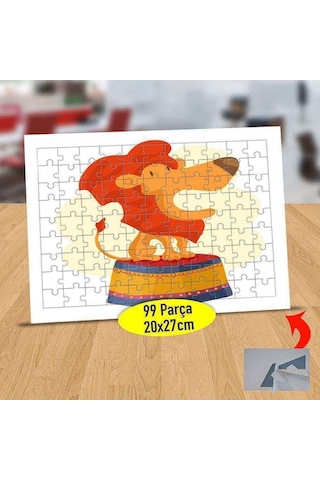 Sirk Hayvanı Aslan 99 Parça Puzzle Yapboz Tablo-1416-1108 Sirk Hayvanı Aslan 99 Parça Puzzle Yapboz Tablo-1416-1108
