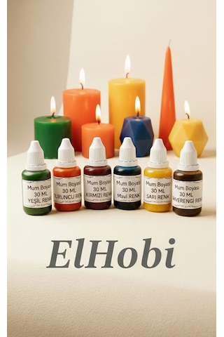 Sıvı Mum Boyası - Kahverengi - 30 Ml Kahverengi