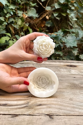 Şakayık Küçük Mum Kalıbı Silikon