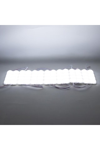 12v Modul Lamba 8-ledli Beyaz Camlı 100 47 Mm