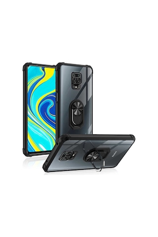 Xiaomi Redmi Note 9 Pro Kilif Seffaf Sararmaz Yüzüklü Mola Kapak 406652982