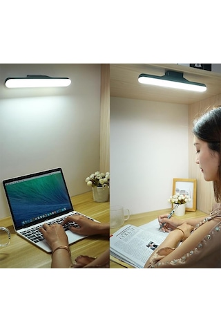 Şarjlı Led Lamba Kablosuz Micro Usb Mıknatıslı 6w Led Işık 3 Farklı Işık Modu Cata Martı Led Aplik Siyah Açık Lacivert