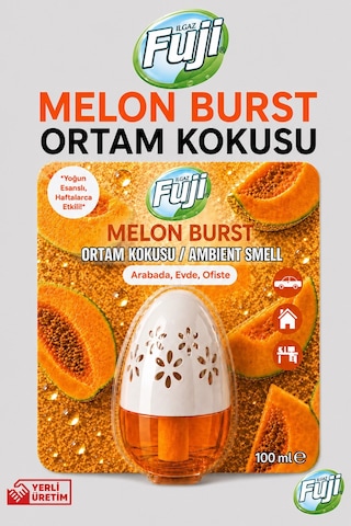 Ilgaz Fuji Kavun Kokulu Araç, Wc, Oda Ve Ortam Kokusu 100 Ml Melon Burst Kalıcı Kavanoz Koku