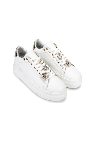 Tamer Tanca Kadın Suni Deri Beyaz Sneakers & Spor Ayakkabı 1009 2210 Bn Ayk Sk25-26 Beyaz Anl Beyaz