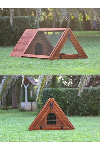 MANDU Ahşap Tavşan evi Küçük Boy