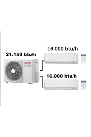 Toshiba 2M 16000 Btu Ve 16000 Btu Iç Üniteli Multi Klima