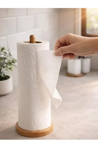 Dekoratif Ahşap Kağıt Havluluk, Kaymaz Ve Şık Tasarım