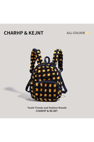 Charhp&kejnt Resmi Orijinal Sonbahar Ve Kış Peluş Arı Sırt Çantası Günlük Öğrenci Çok Yönlü Banliyö Sırt Çantası Siyah