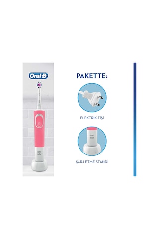 Oral-B Vitality 100 3D White Elektrikli Diş Fırçası Pembe