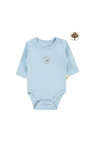 Civil Baby Bebek Organik Çıtçıtlı Badi 0-18 Ay Mavi 14330R020SS1 Mavi