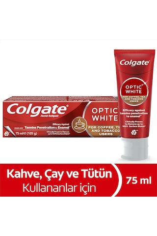Optic White Kahve Ve Çay Kullanıcıları İçin Beyazlatıcı Diş Macunu 75 Ml