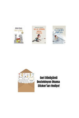Eskici Ve Oğulları Midi Boy + Aslan Tomson - Köpek Yavrusu + Elli Kuruş Çikolata + Okuma Sticker'ları