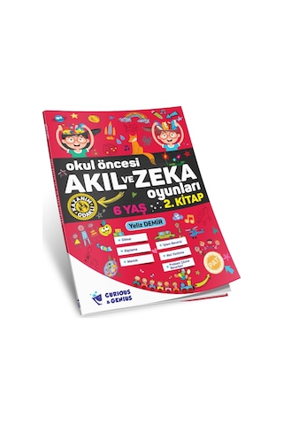 Okul Öncesi Akıl ve Zeka Oyunları 6 Yaş Seti 2 Kitap