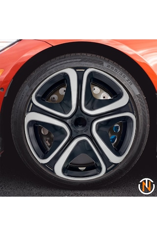 Renault Symbol 15 İnç Jant Kapağı Takım Siyah Gri C102