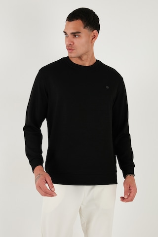 Buratti Regular Fit Bisiklet Yaka Uzun Kollu Erkek Sweat 5901066 Siyah