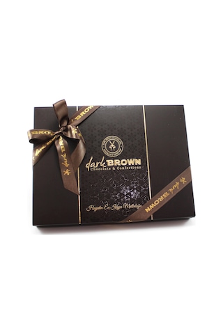 Dark Brown Hediyelik Çikolata 800 Gr Kutuda Karışık Spesiyel ve Madlen Çikolata