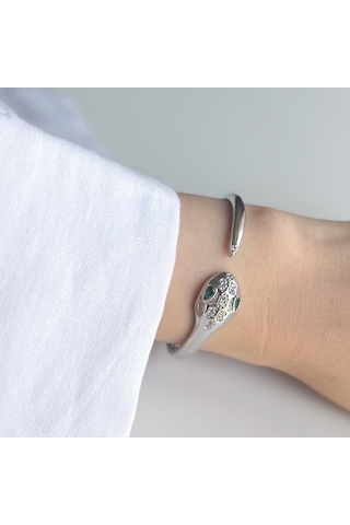 Çelik Snake Bileklik Silver 15564801