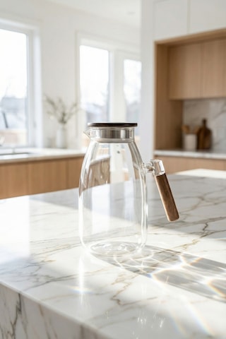 Pureglass Akasya Kapaklı Cam Sürahi - 2200 Ml