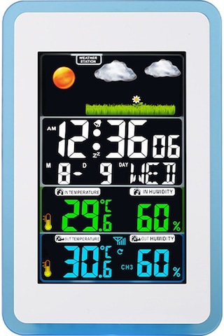 H168g Çok Fonksiyonlu Kablosuz Ev/ofis Hava İstasyonu Renkli Beyaz