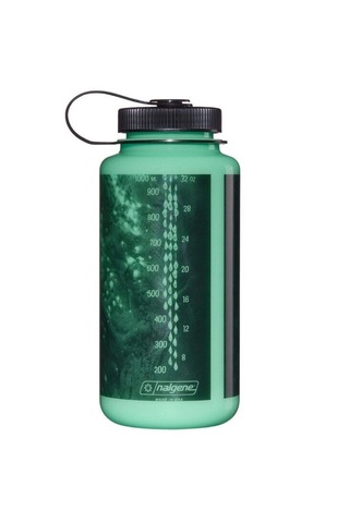 Nalgene Wide Mouth 32 Oz Suluk Matara 1 Litre Glowyld Worms 682025-0033 Yeşil