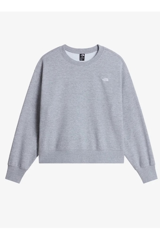 The North Face Nf0a8hby-cqo Essential Simple Dome Boxy Os Crew Kadın Sweatshirt Gri