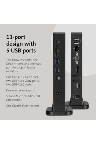 Kensington Üçlü Ekran Usb-c Bağlantı İstasyonu K37060na Usb-c Triple Display 100w