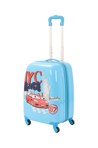 Mçs Group V307 Abs Çocuk Valiz-mavi-race Baskı Mavi