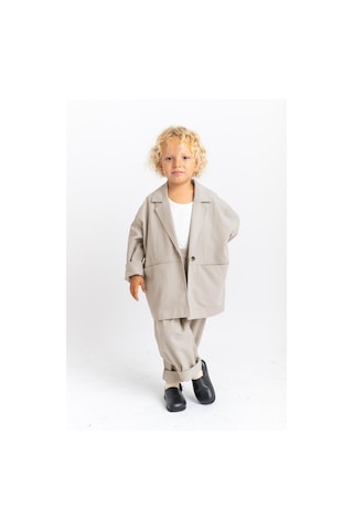 Oliventhekid Unisex Ceketli Takım Bej Bej