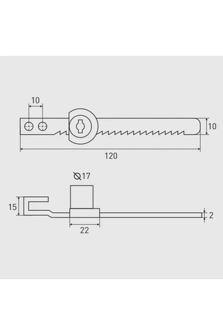 Sanberg Mobilya Kodu İçin Kilitli Kitaplık Kilidi 342428265 Krom