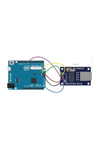 Enc28J60 Ethernet Modül İnce Tip