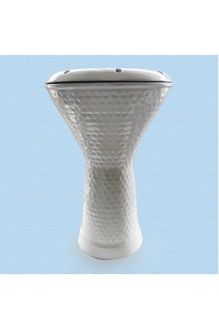 Darbuka - Mısır Çömlek Darbuka - Kılıf Hediyeli Beyaz