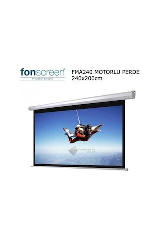 Fonscreen Fma240 240x200 Motorlu Projeksiyon Perdesi